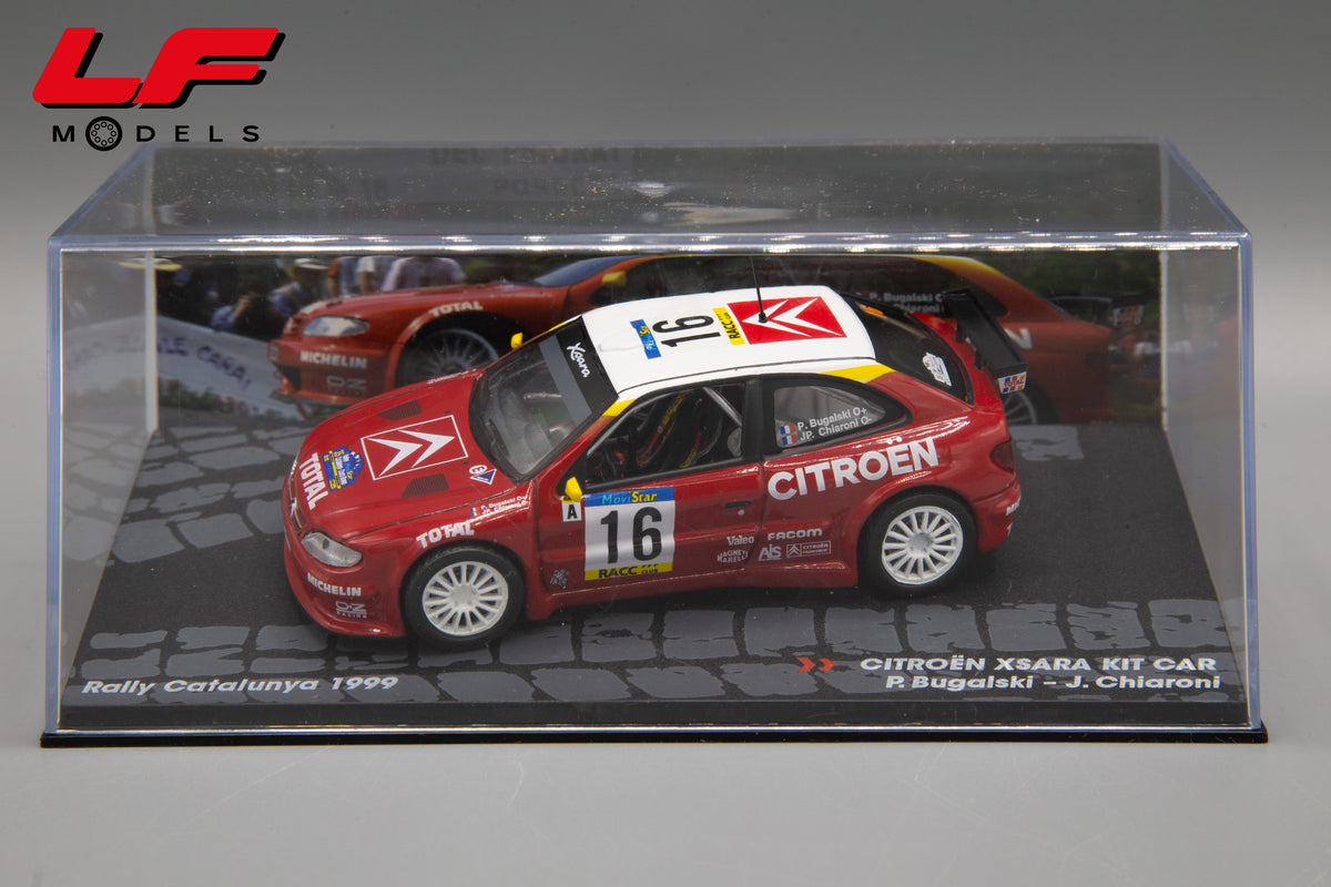 modellino citroen xsara rally catalunya edicola 1:43 vista teca