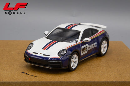 modellino porsche 911 dakar set spark 1:43 frontale 2