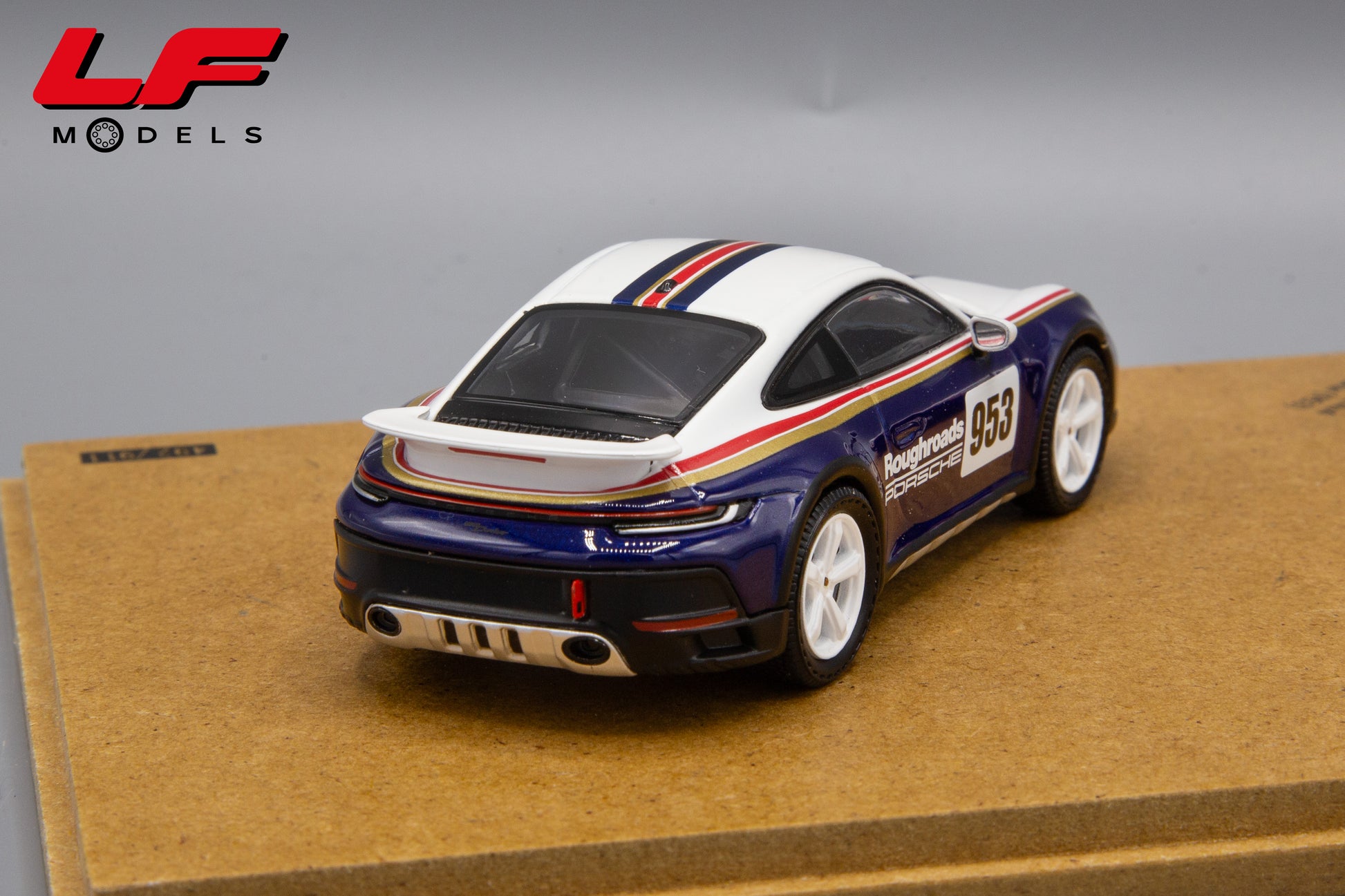 modellino porsche 911 dakar set spark 1:43 posteriore 2