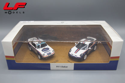modellino porsche 911 dakar set spark 1:43 scatola