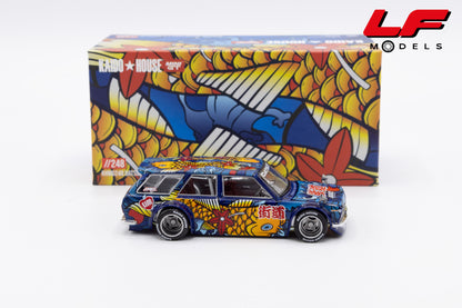 modellino datsun 510 sw koi mini gt 1:64 KHMG248 vista laterale