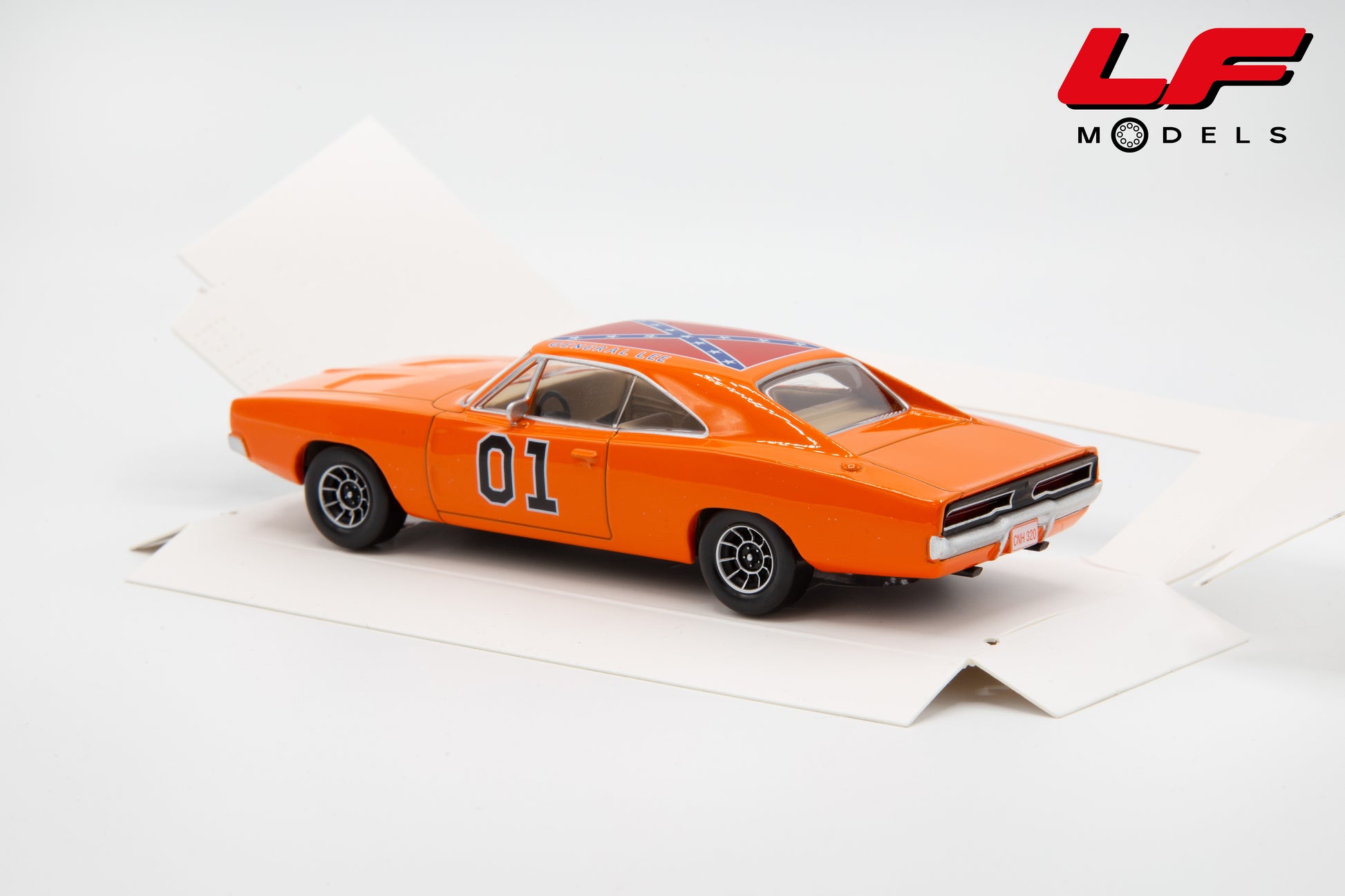 modellino dodge charger generale lee hazzard norev 1:43 950008 vista posteriore