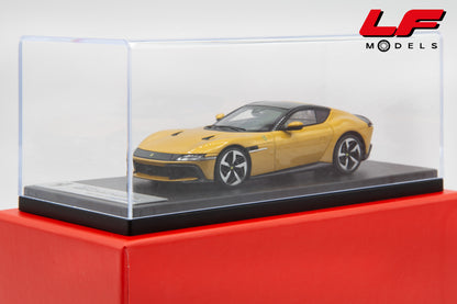 modellino ferrari 12 cilindri giallo montecarlo looksmart 1:43 LS553E vista teca