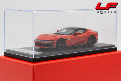 modellino ferrari 12 cilindri rosso scuderia looksmart 1:43 LS553F vista teca