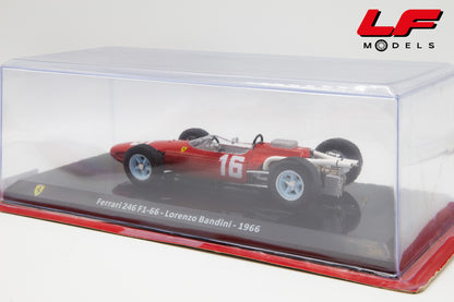 modellino ferrari 246 f1-66 bandini edicola 1:24 vista posteriore