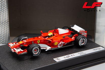 modellino ferrari 248 f1 massa hotwheels 1:43 frontale