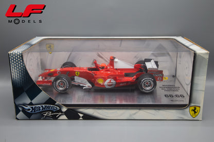modellino ferrari 248 f1 schumacher all time pole position hot wheels 1:18 scatola