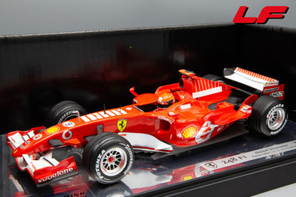 modellino ferrari 248 f1schumacher hot wheels 1:18 frontale