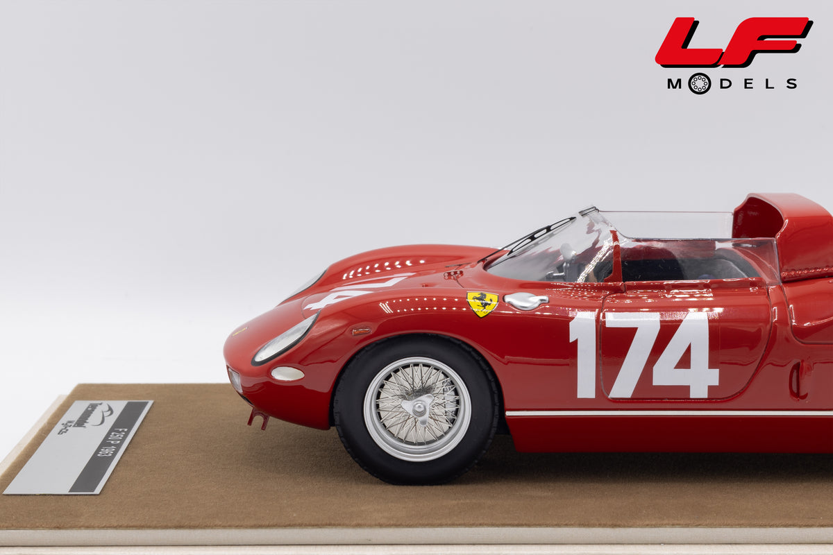 modellino ferrari 250p targa florio tecnomodel 1:18 TM18-39E vista cerchio
