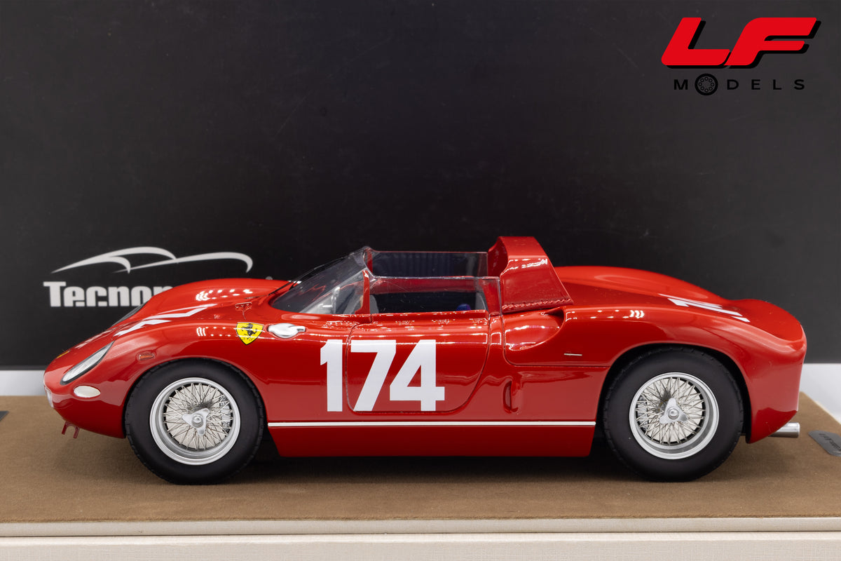modellino ferrari 250p targa florio tecnomodel 1:18 TM18-39E vista laterale