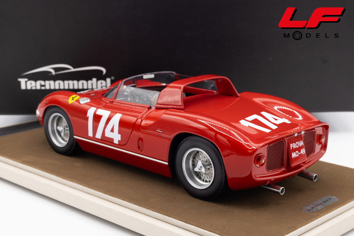 modellino ferrari 250p targa florio tecnomodel 1:18 TM18-39E vista posteriore