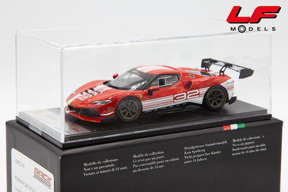 modellino ferrari 296 gt3 challenge looksmart 1:43 frontale