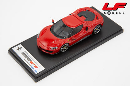 modellino ferrari 296 gtb rosso corsa looksmart 1:43 LS533E vista frontale