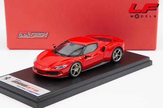 modellino ferrari 296 gtb rosso corsa looksmart 1:43 LS533E vista frontale