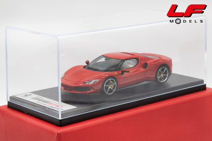 modellino ferrari 296 gtb rosso corsa looksmart 1:43 LS533E vista teca