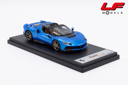 modellino ferrari 296 speciale a blu corsa looksmart 1:43 LS565B vista frontale