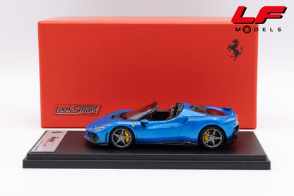 modellino ferrari 296 speciale a blu corsa looksmart 1:43 LS565B vista laterale