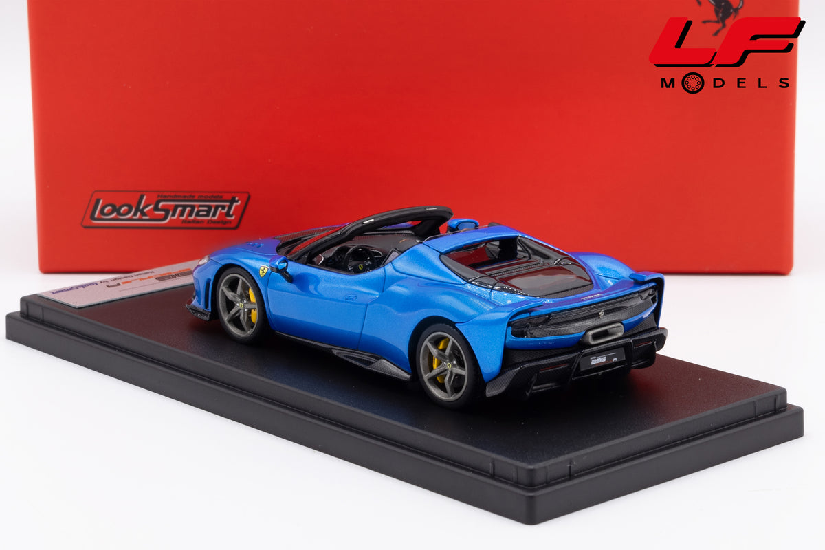 modellino ferrari 296 speciale a blu corsa looksmart 1:43 LS565B vista posteriore