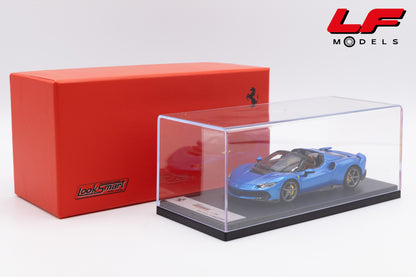 modellino ferrari 296 speciale a blu corsa looksmart 1:43 LS565B vista teca