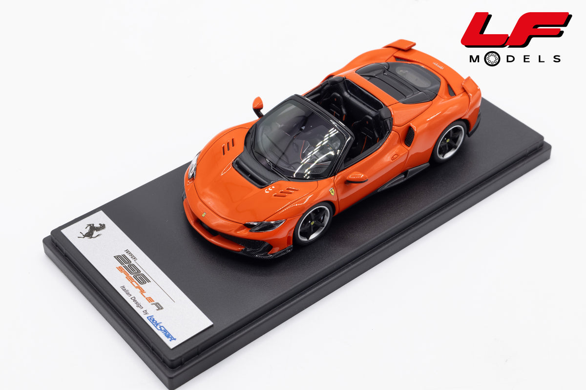 modellino ferrari 296 speciale a rosso dino looksmart 1:43 LS565A vista frontale