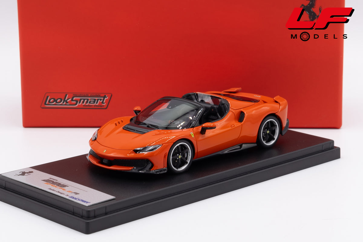 modellino ferrari 296 speciale a rosso dino looksmart 1:43 LS565A vista frontale