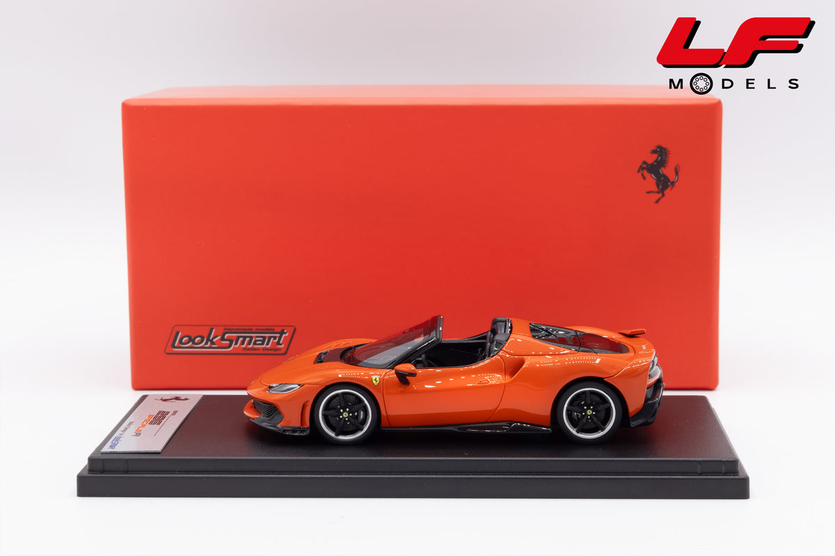 modellino ferrari 296 speciale a rosso dino looksmart 1:43 LS565A vista laterale