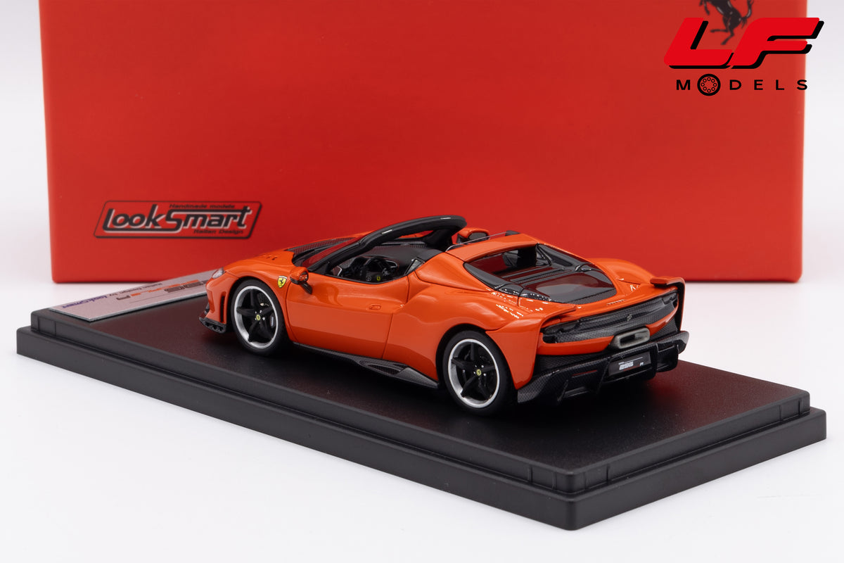 modellino ferrari 296 speciale a rosso dino looksmart 1:43 LS565A vista posteriore