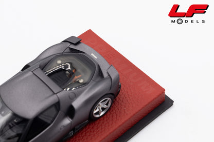 modellino ferrari 296 speciale grigio silverstone opaco bbr 1:43 BBRC323EPRE vista scritta premium edition