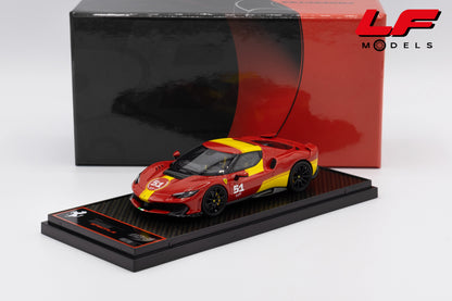 modellino ferrari 296 speciale 499p 24h le mans livery bbr 1:43 BBRC323LM vista frontale