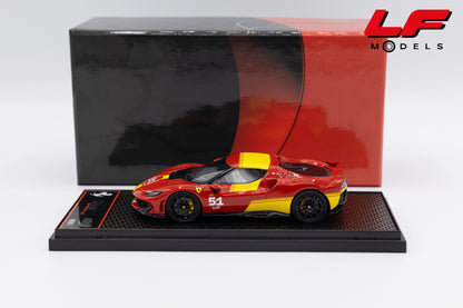 modellino ferrari 296 speciale 499p 24h le mans livery bbr 1:43 BBRC323LM vista laterale
