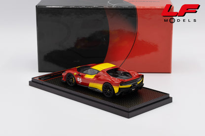 modellino ferrari 296 speciale 499p 24h le mans livery bbr 1:43 BBRC323LM vista posteriore