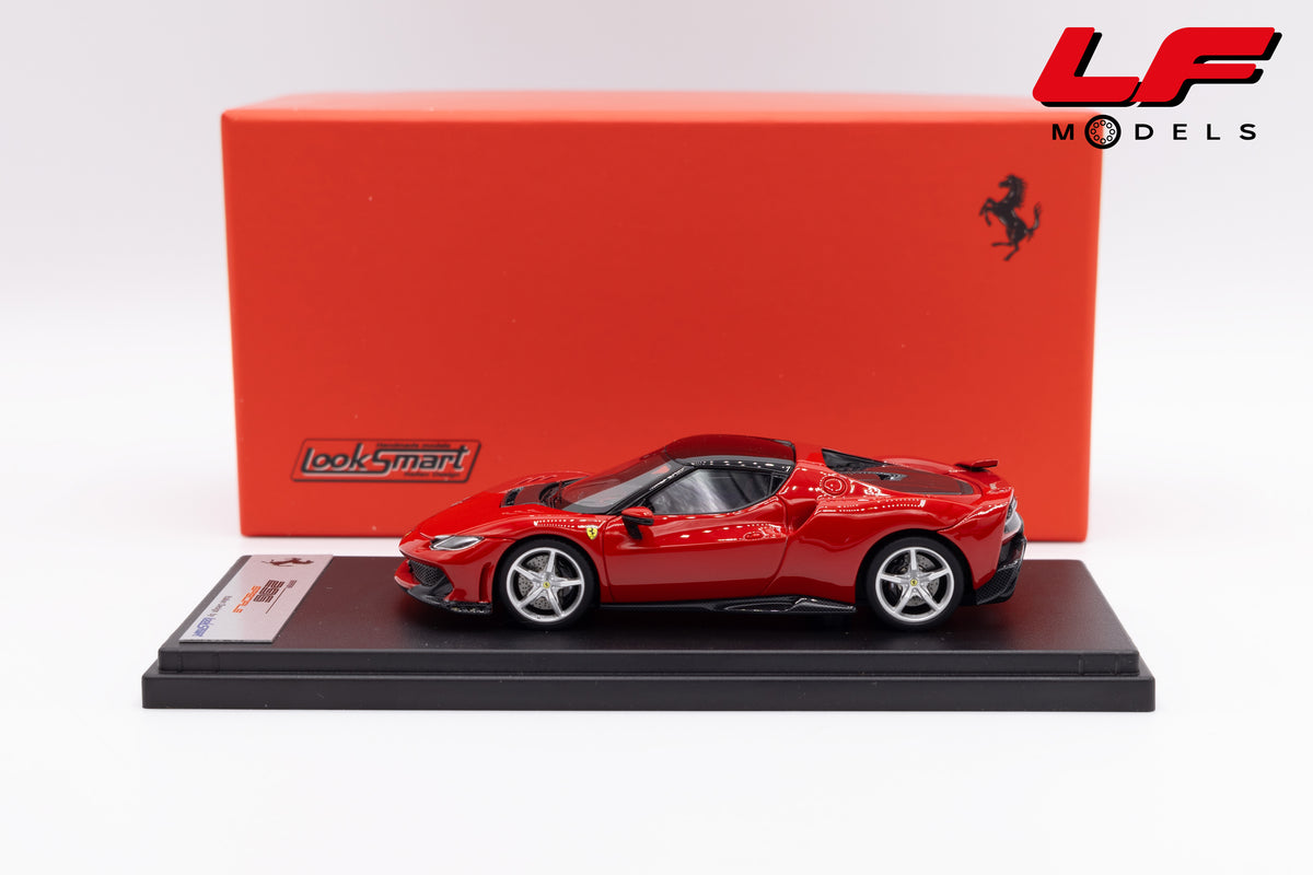 modellino ferrari 296 speciale rosso corsa looksmart 1:43 LS564B vista laterale