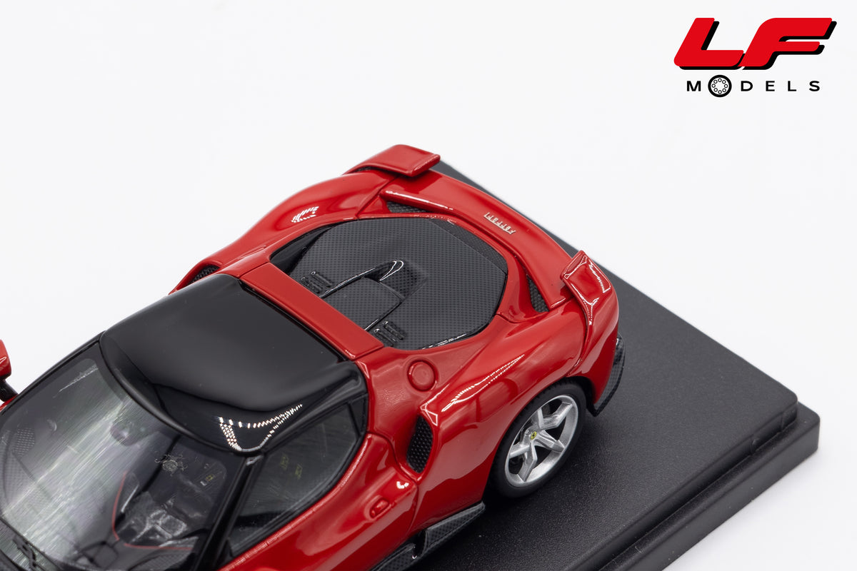 modellino ferrari 296 speciale rosso corsa looksmart 1:43 LS564B vista posteriore