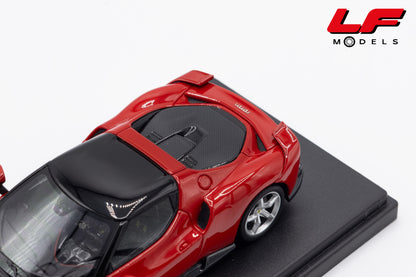 modellino ferrari 296 speciale rosso corsa looksmart 1:43 LS564B vista posteriore