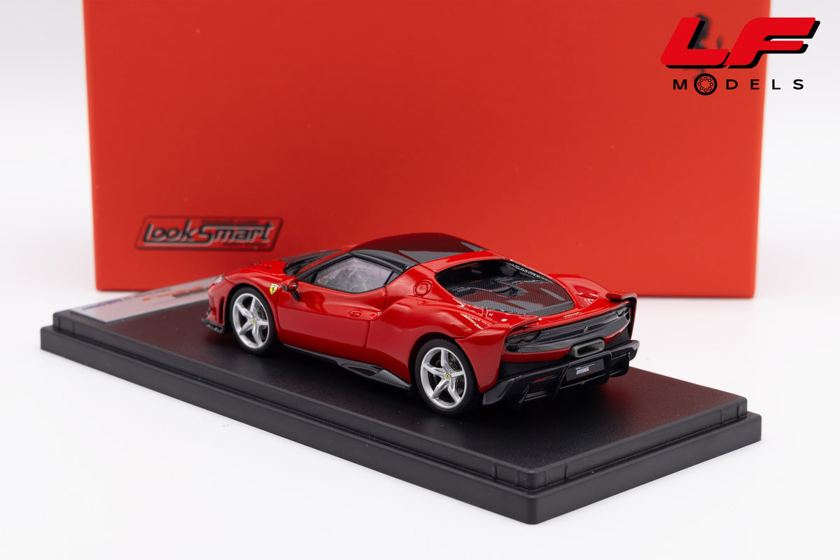 modellino ferrari 296 speciale rosso corsa looksmart 1:43 LS564B vista posteriore