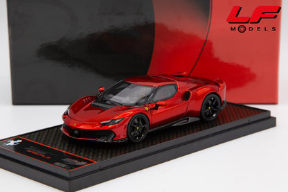 modellino ferrari 296 speciale rosso magma bbr 1:43 BBRC323C vista frontale