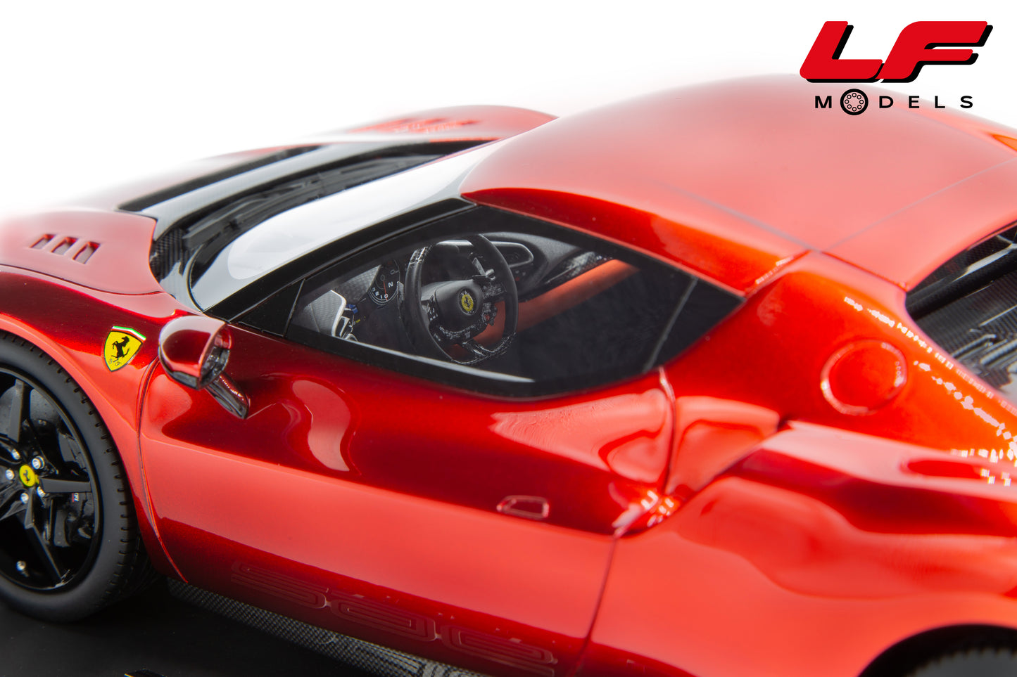 modellino ferrari 296 speciale bbr 1:18 interni