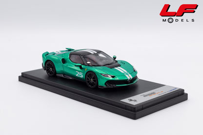 modellino ferrari 296 speciale verde nurburgring looksmart 1:43 LS564A vista frontale