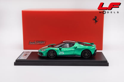 modellino ferrari 296 speciale verde nurburgring looksmart 1:43 LS564A vista laterale