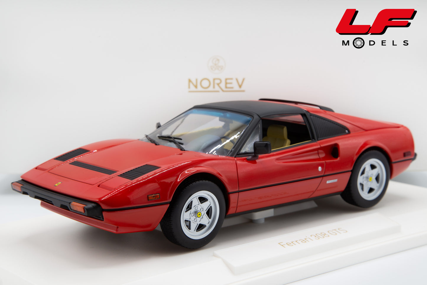 modellino ferrari 308 gts norev 1:18 frontale