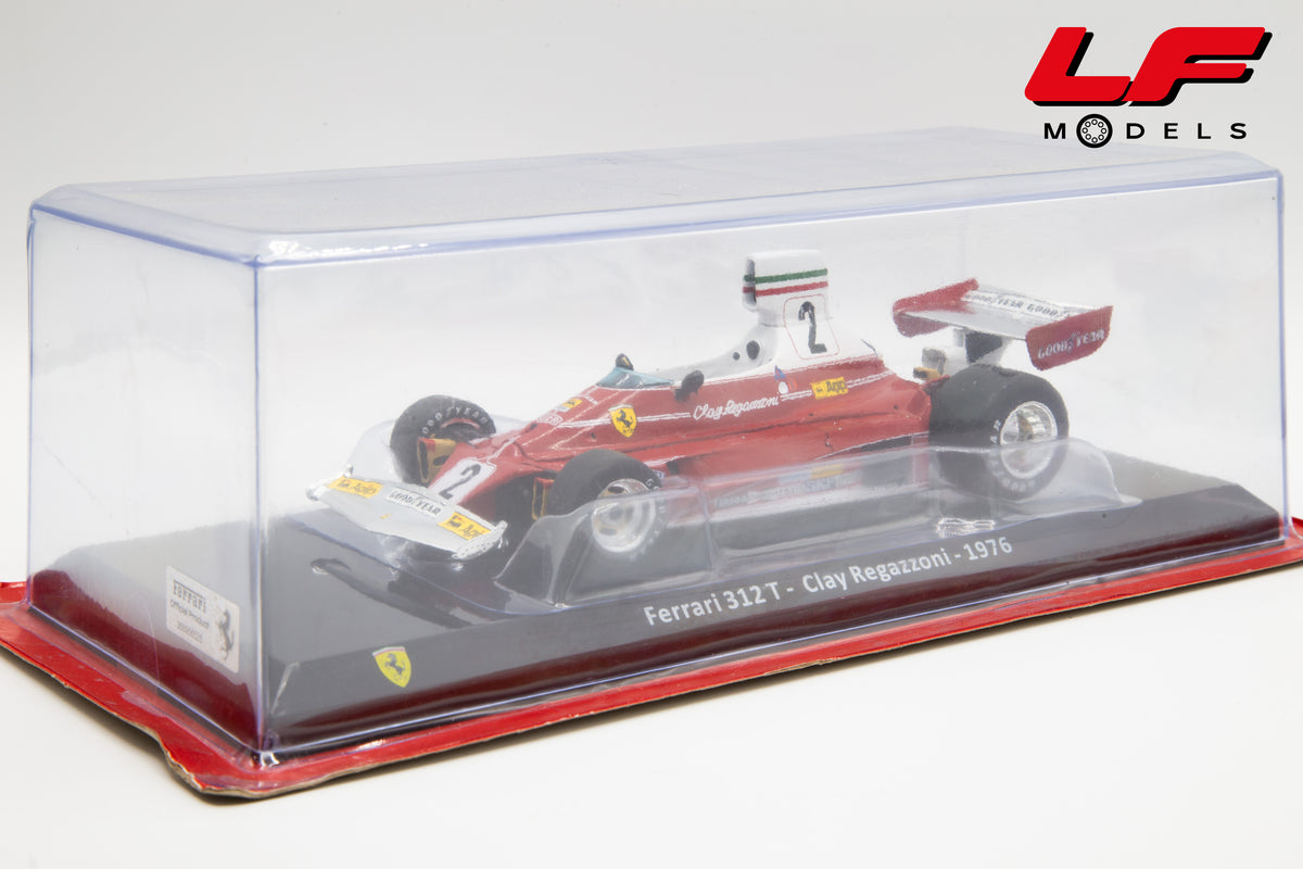 modellino ferrari 312 t regazzoni edicola 1:24 vista frontale