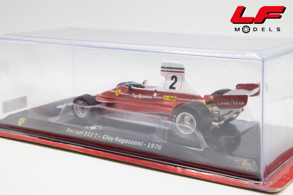 modellino ferrari 312 t regazzoni edicola 1:24 vista posteriore