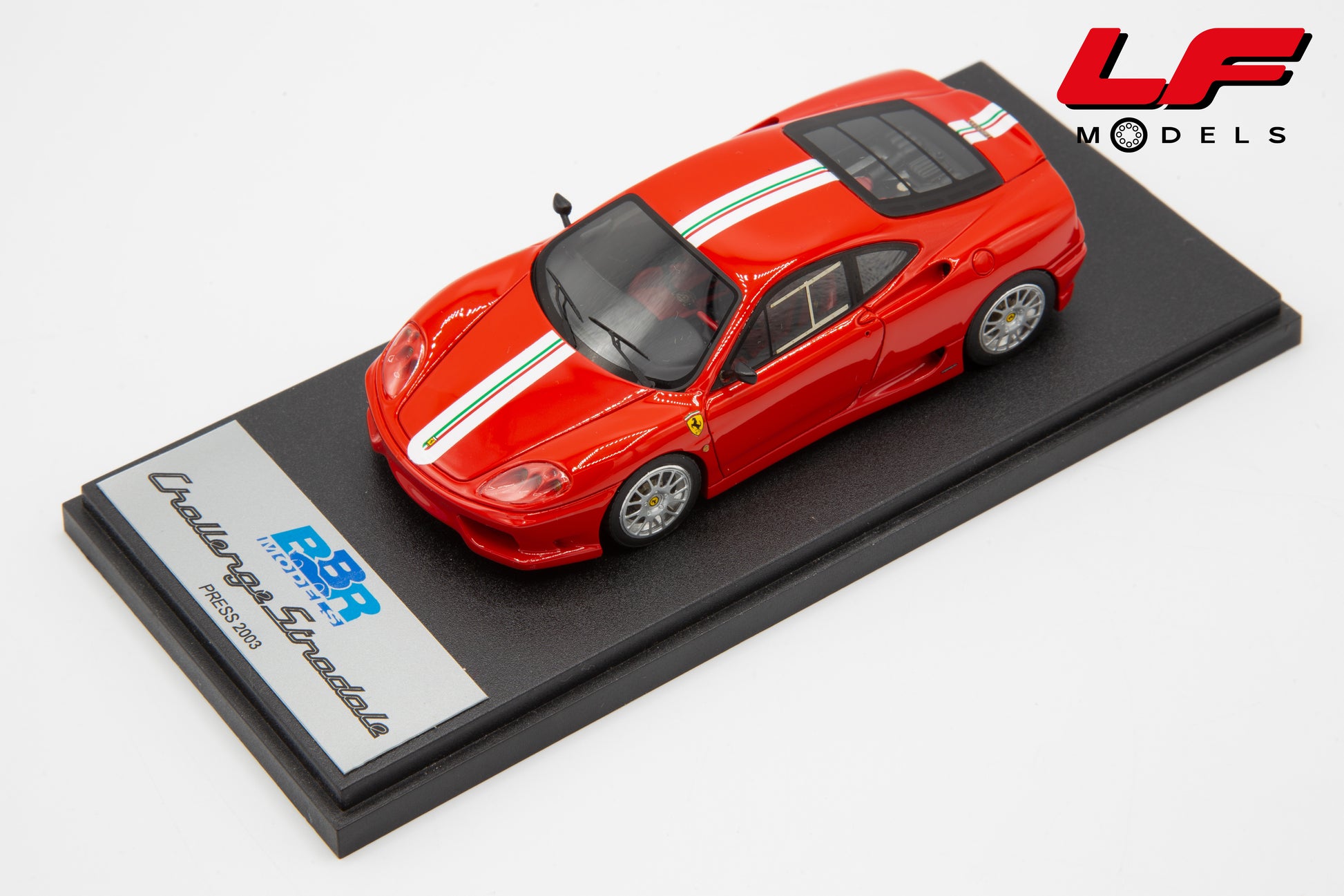 modellino ferrari 360 modena challenge bbr 1:43 BBR151 vista frontale