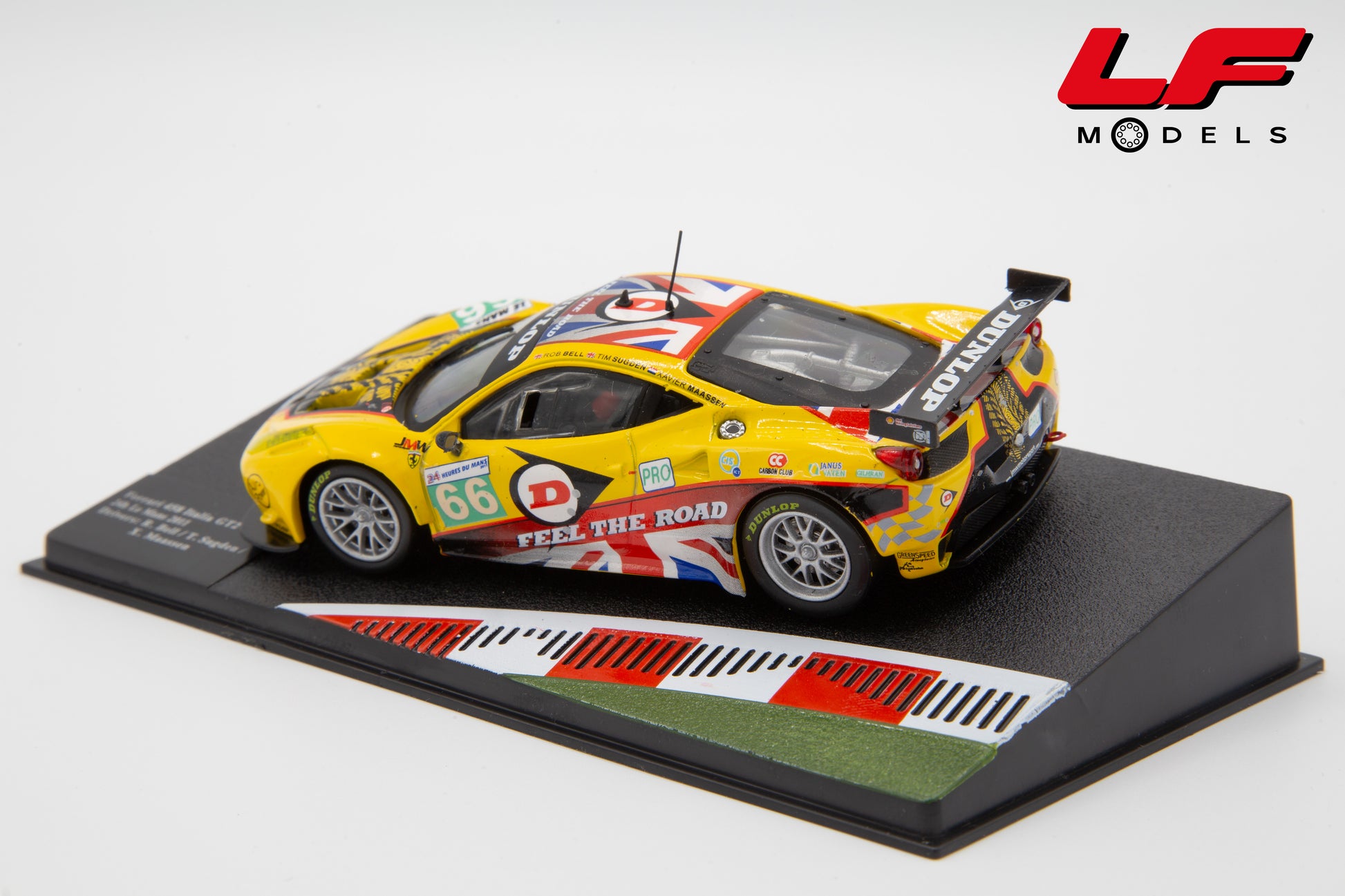 modellino ferrari 458 Italia GT2 edicola 1:43 vista posteriore