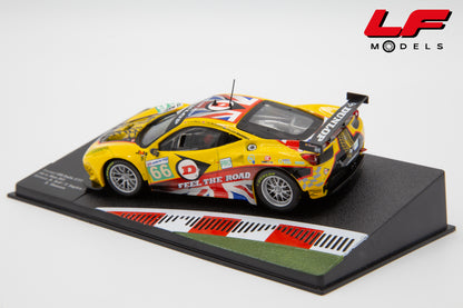 modellino ferrari 458 Italia GT2 edicola 1:43 vista posteriore