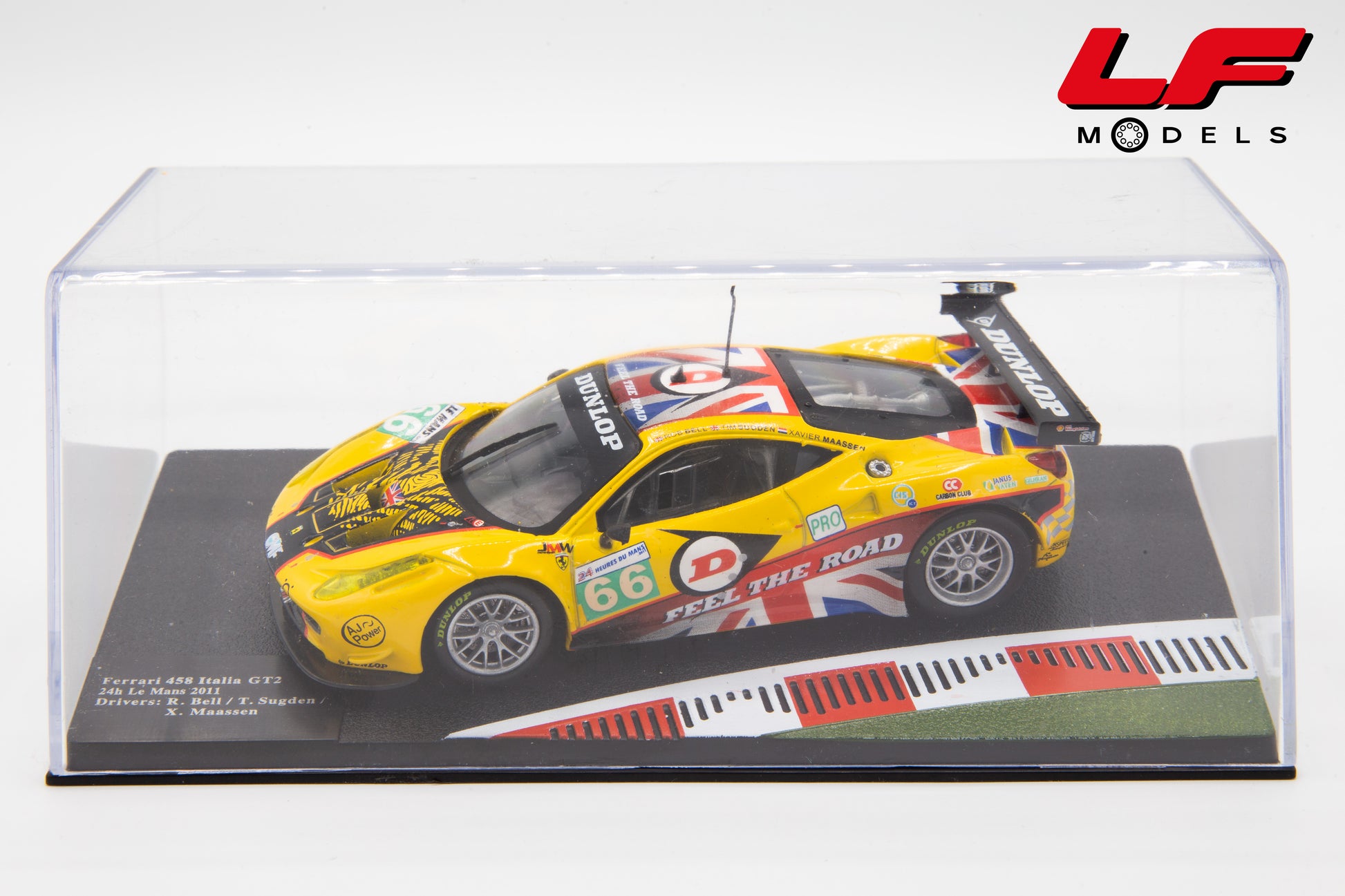modellino ferrari 458 Italia GT2 edicola 1:43 vista teca