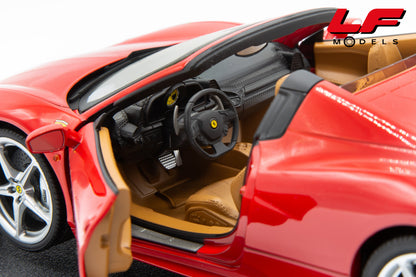modellino ferrari 458 italia spider hotwheels 1:18 interni