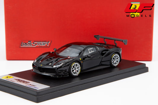 modellino ferrari 488 challenge nero looksmart 1:43 LS476D vista frontale