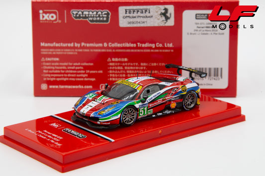 modellino ferrari 488 gte tarmac 1:64 frontale