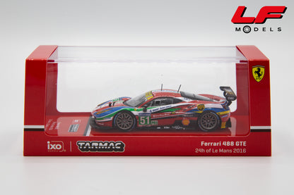 modellino ferrari 488 gte tarmac 1:64 scatola